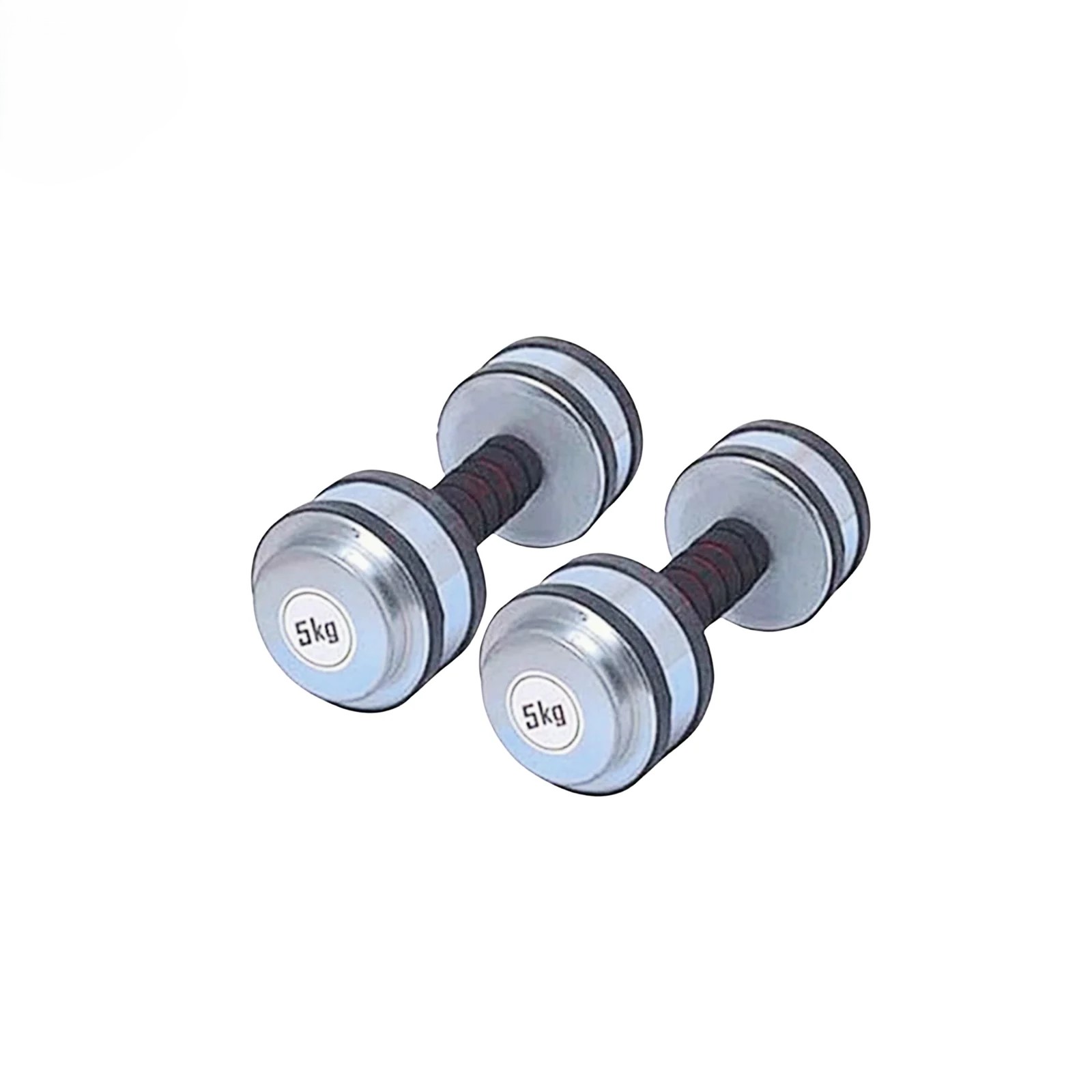 Rubber Dumbbell Set 10kg (5kg X 2) – Durable & Versatile for Strength Training