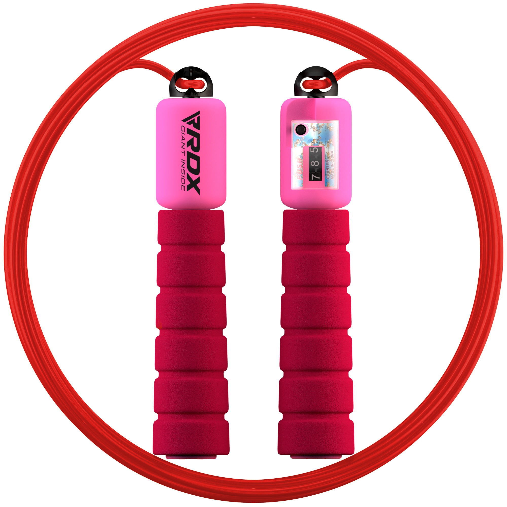 Skipping Rope With Automatic Counter - Red