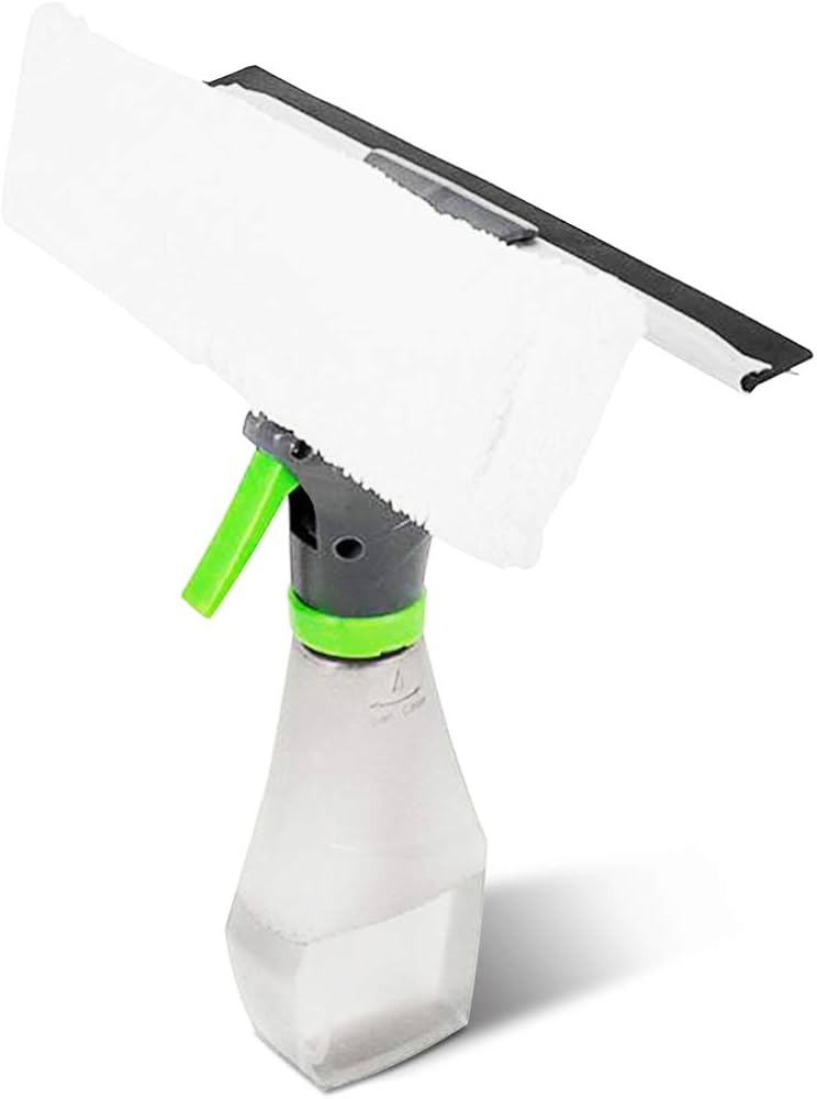 Windows Glass Cleaner 3-in-1 – Spray Bottle, Microfiber Wiper & Squeegee for Streak-Free Shine ✨🪟