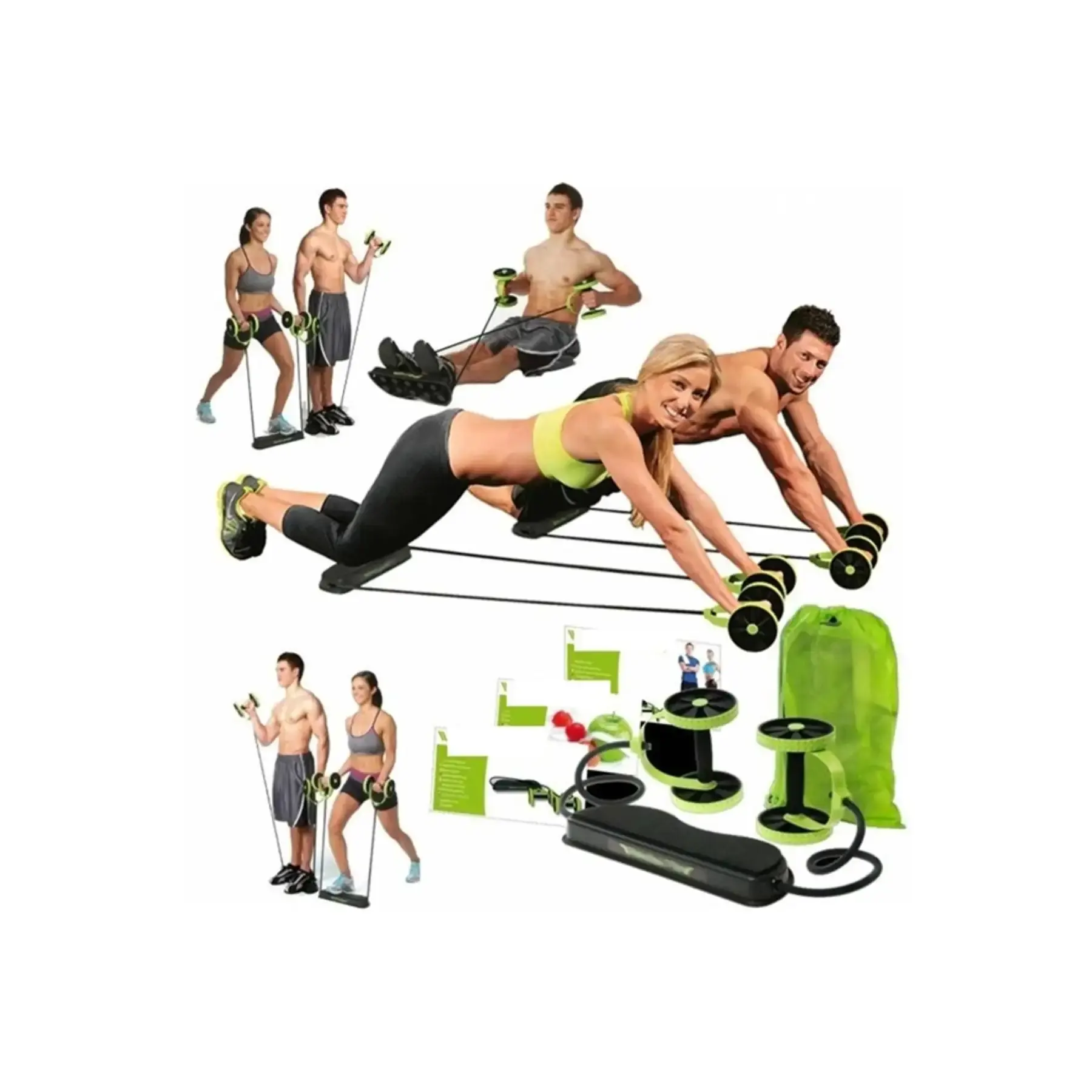 Revoflex Xtreme Full Body Workout | Home Gym AB Exerciser | 6 Training Levels | 40+ Exercises | Resistance Fitness Equipment