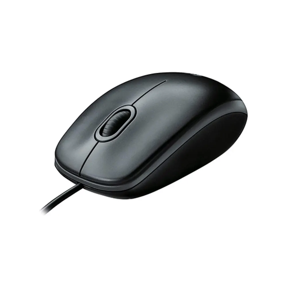 Logitech B100 Optical USB Mouse – 1000 DPI, 3 Buttons, Plug & Play, 3-Year Warranty