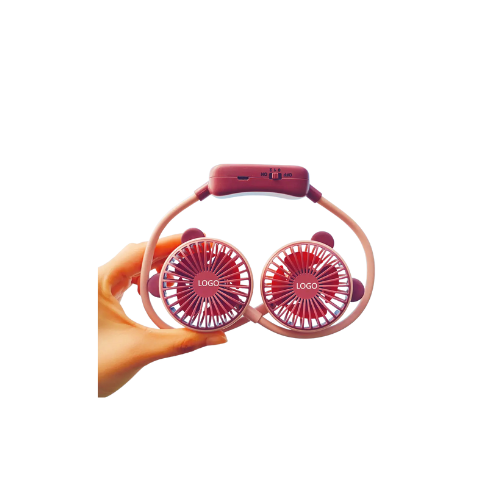 Folding Mini Neck Fan | Hands-Free & Rechargeable | Quiet & Portable | 2-Speed USB Fan for Home, Outdoor & Sports