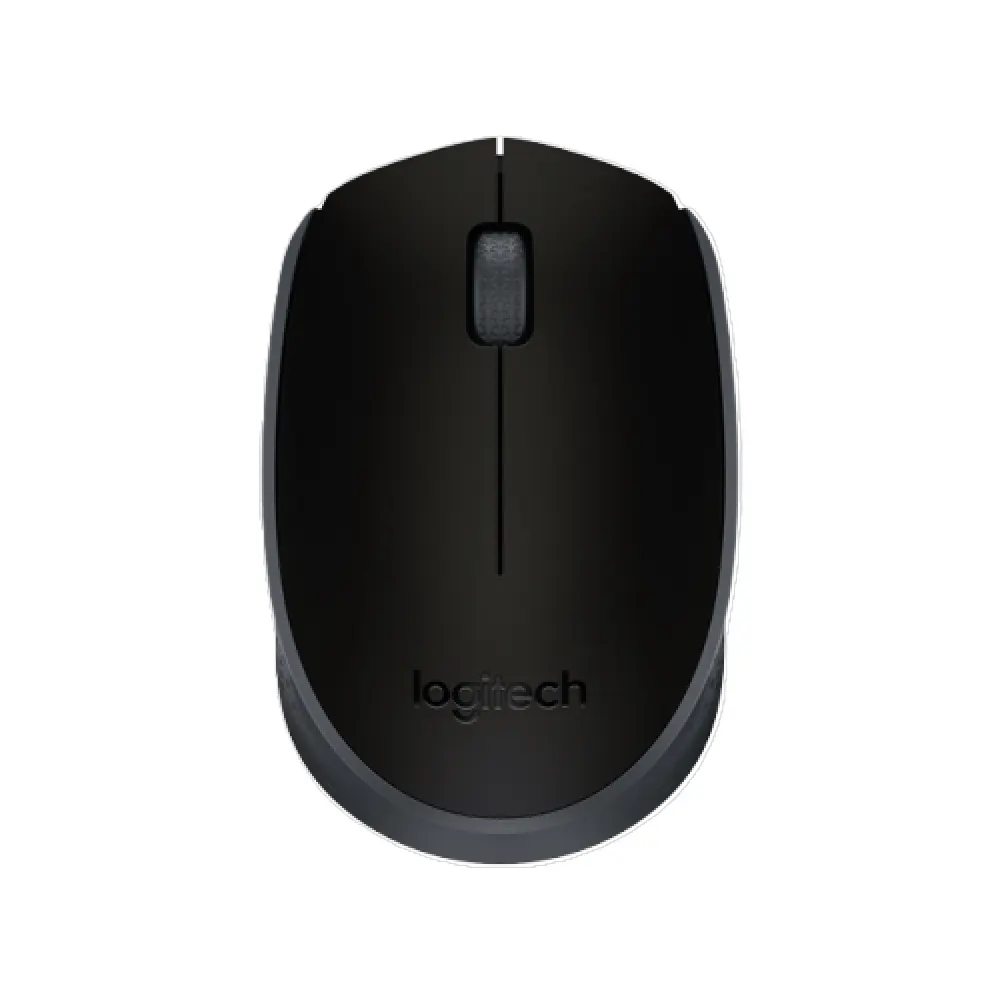 Logitech M170 Wireless USB Mouse – Compact, Ambidextrous Design, 2.4GHz Reliable Connection (Black)